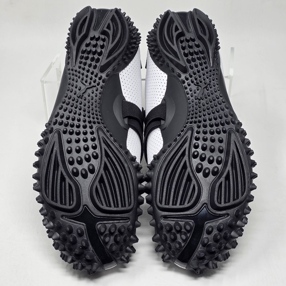 Puma Mostro Perforated Leather Pack Mens Size 9 Sneakers White Black 397331-01 - Picture 6 of 11